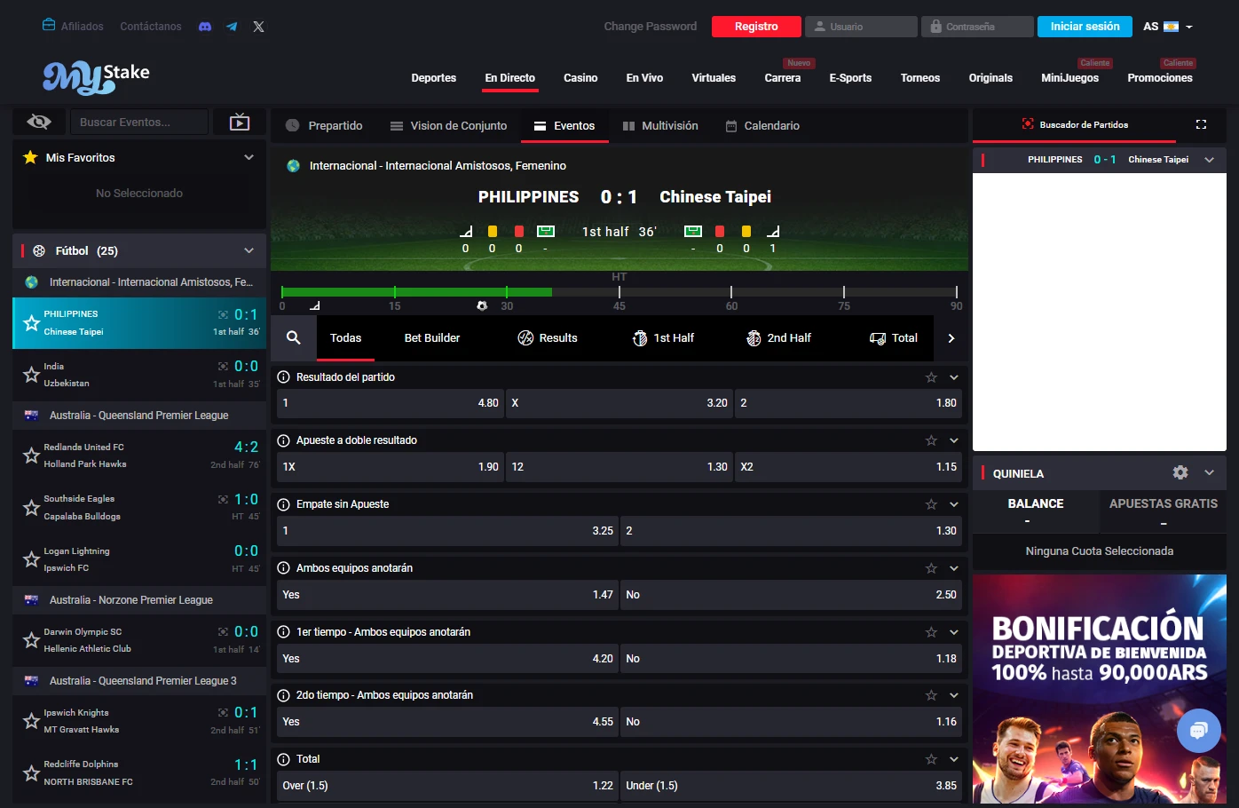 MyStake apuestas deportivas – Explorá su sección deportiva