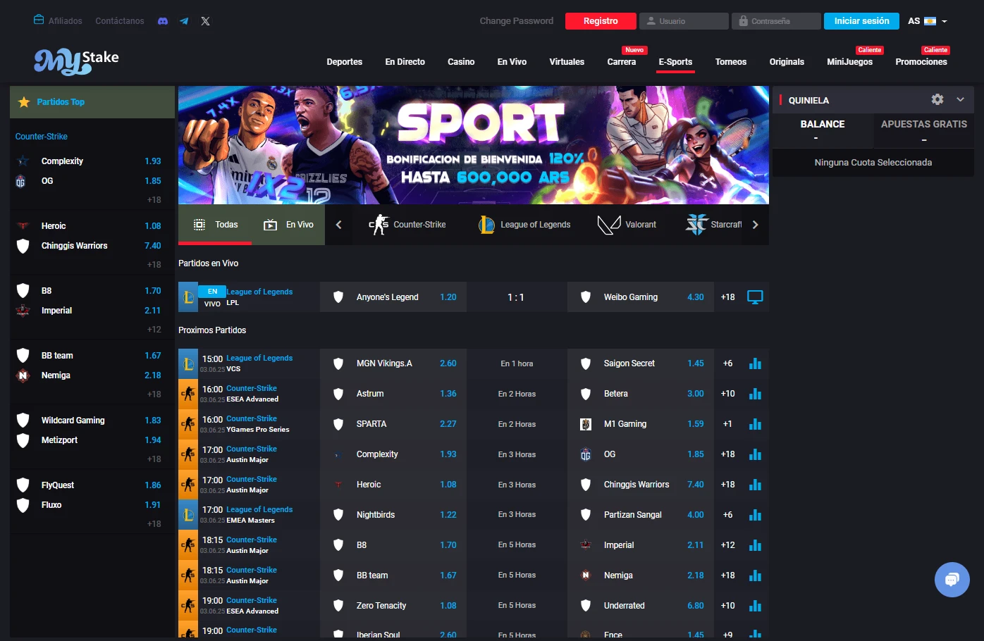 ¿Cómo funciona MyStake en Argentina